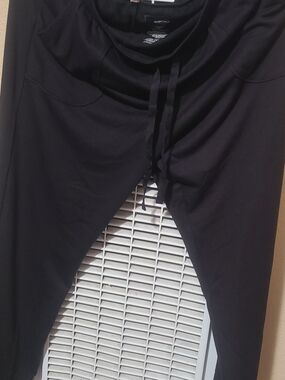 Black Drawstring Active Pants